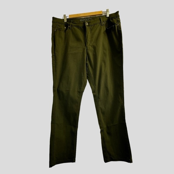 Parasuco Women’s Pants 18 Army Green Straight Leg - Picture 1 of 13